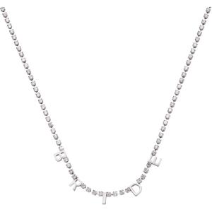 Alex and Ani “Bride Crystal Tennis Necklace(Stainless Silver)