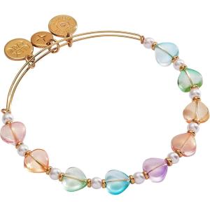 Alex and Ani Colorful Heart Beaded Bangle