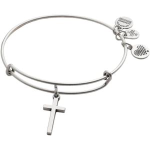 Alex and Ani Cross Charm Bangle(Silver)