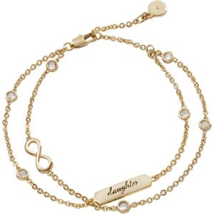 Alex and Ani Daughter Infinity Chain Double Strand Bracelet(Gold)