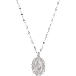 Alex and Ani Divine Guides Mary Pendant Necklace(Shiny Silver)