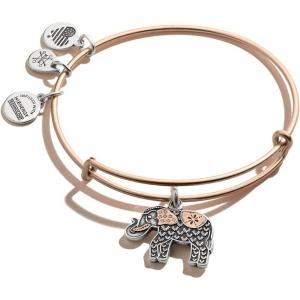 Alex and Ani Elephant Charm Bangle, Two-Tone