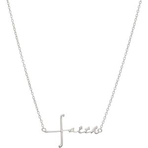 Alex and Ani Faith Necklace(Shiny Silver)