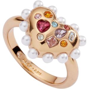 Alex and Ani Gemmy Heart Statement Ring, Shiny Gold