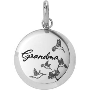 Alex and Ani Grandma Hummingbird Disc Cham(Stainless Silver)