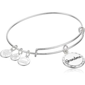 Alex and Ani Grandma Mother of Pearl Bangle(Shiny Antique Silver)