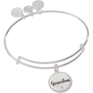 Alex and Ani Grandma Mother of Pearl Bangle(Silver)