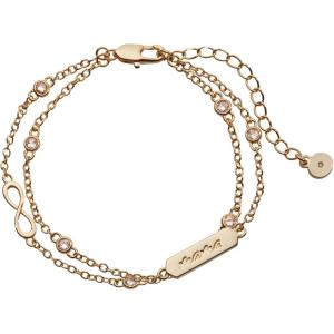 Alex and Ani Mama Infinity Adjustable Bracelet for Women(Shiny Gold)