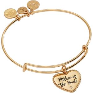 Alex and Ani Mother of the Bride Heart Bangle(Gold)
