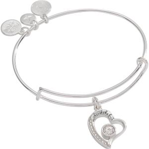 Alex and Ani Mother of the Bride Heart Bangle(Silver)