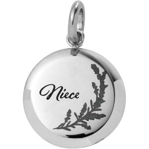 Alex and Ani Niece Lavender Disc Charm(Stainless Silver)