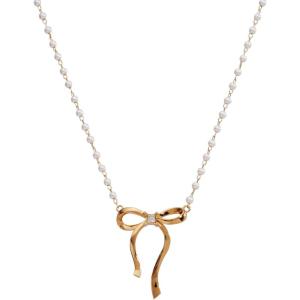 Alex and Ani Pearl Coquette Necklace, Shiny Gold