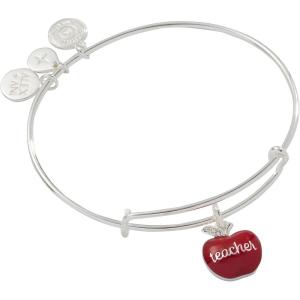Alex and Ani School-Themed Charm Bracelet for Women – Ideal Gift for Teachers & Students(Silver)