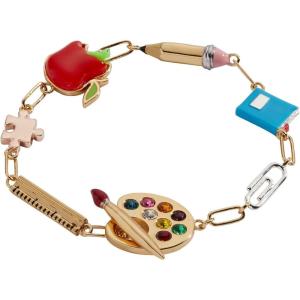 Alex and Ani School-Themed Charm Bracelet for Women – Ideal Gift for Teachers & Students(Tri-Tone)