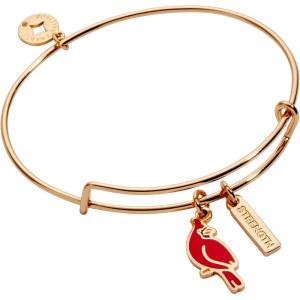 Alex and Ani Strength’ Cardinal Duo Charm Bangle Bracelet(Gold)