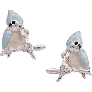 Alex and Ani Tufted Titmouse Bird Jewelry(Stud Earrings)