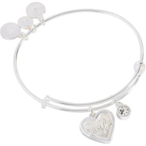 Alex and Ani Wife Mother of Pearl Heart Bangle(Silver)