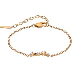 Alex and Ani Zodiac Bracelet – Two-Tone Stainless Steel with Clear Crystals, Nickel-Free, Zodiac Sign Bracelet for Women(Cancer)