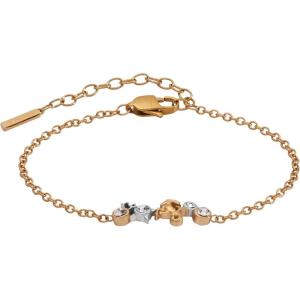 Alex and Ani Zodiac Bracelet – Two-Tone Stainless Steel with Clear Crystals, Nickel-Free, Zodiac Sign Bracelet for Women(Capricorn)