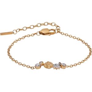 Alex and Ani Zodiac Bracelet – Two-Tone Stainless Steel with Clear Crystals, Nickel-Free, Zodiac Sign Bracelet for Women(Leo)