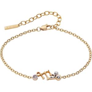 Alex and Ani Zodiac Bracelet – Two-Tone Stainless Steel with Clear Crystals, Nickel-Free, Zodiac Sign Bracelet for Women(Libra)