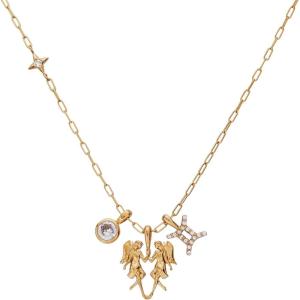 Alex and Ani Zodiac Charm Cluster Necklace(Gemini)