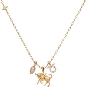 Alex and Ani Zodiac Charm Cluster Necklace(Taurus)