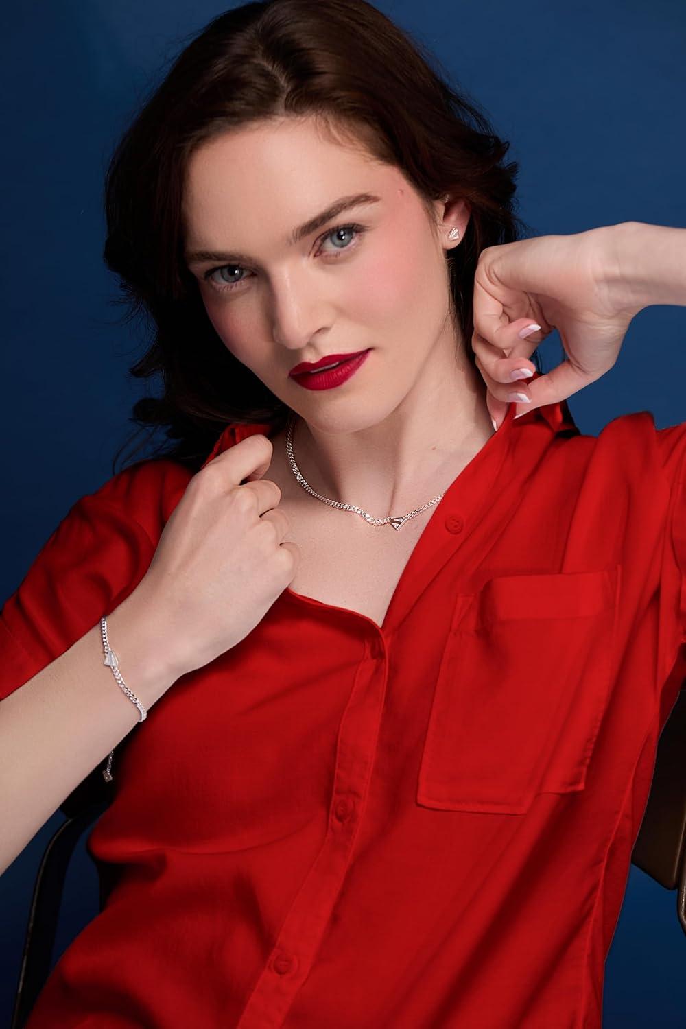 imageAlex and Ani SUPERMAN Fortress of Solitude JewelrySUPERMAN Pave Logo Necklace