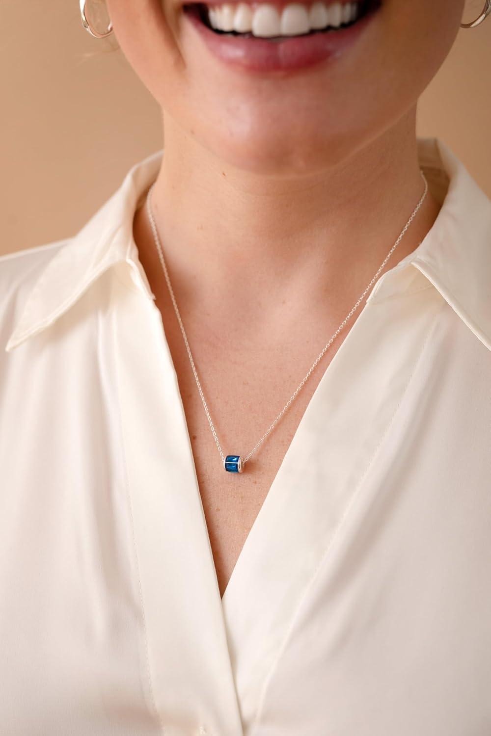 imageAlex and Ani Birthstone Precious Pendant NecklaceSilver