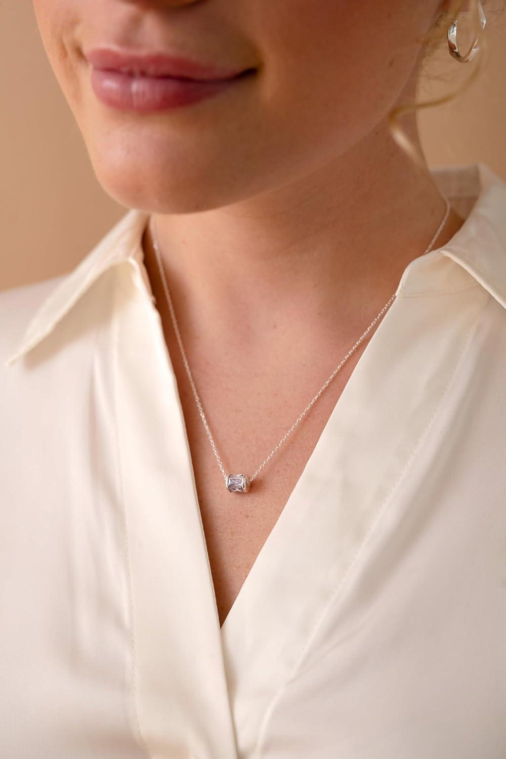 imageAlex and Ani Birthstone Precious Pendant NecklaceSilver