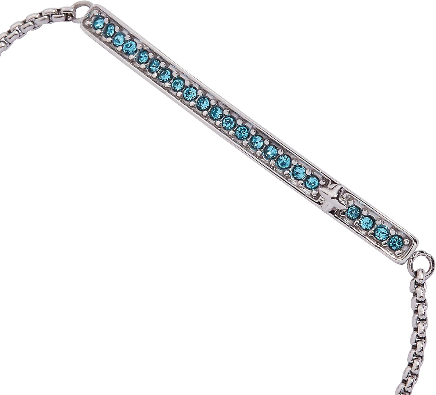 imageAlex and Ani Pave Bolo Birthstone Bracelet Stainless Steel GoldSilver Perfect for Stacking Adjustable Birthstone Bracelet for Women Ideal Gift JewelryMarch