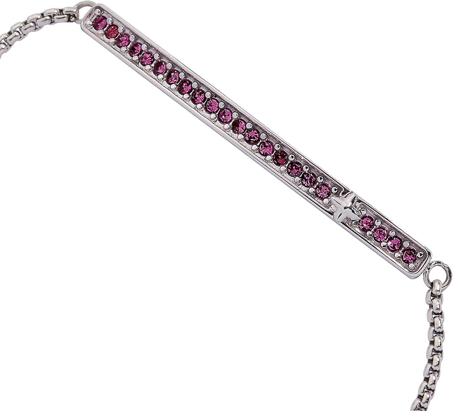 imageAlex and Ani Pave Bolo Birthstone Bracelet Stainless Steel GoldSilver Perfect for Stacking Adjustable Birthstone Bracelet for Women Ideal Gift JewelryFebruary