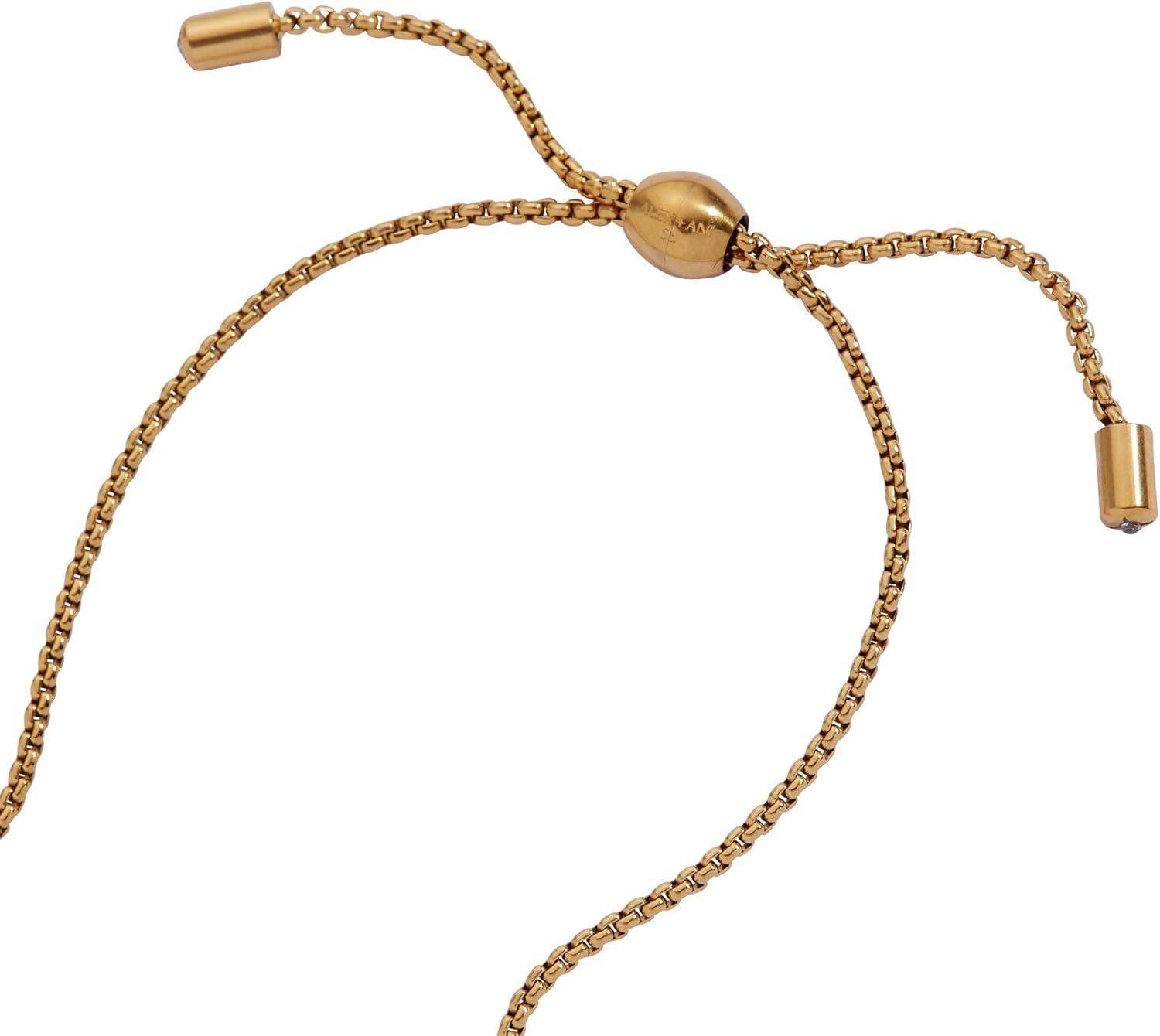 imageAlex and Ani Pave Bolo Birthstone Bracelet Stainless Steel GoldSilver Perfect for Stacking Adjustable Birthstone Bracelet for Women Ideal Gift JewelryMarch