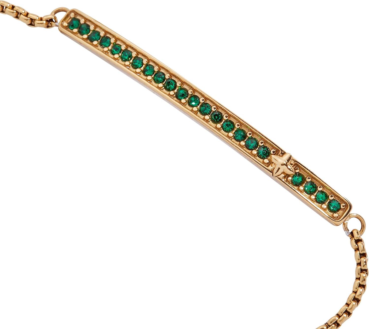 imageAlex and Ani Pave Bolo Birthstone Bracelet Stainless Steel GoldSilver Perfect for Stacking Adjustable Birthstone Bracelet for Women Ideal Gift JewelryMay