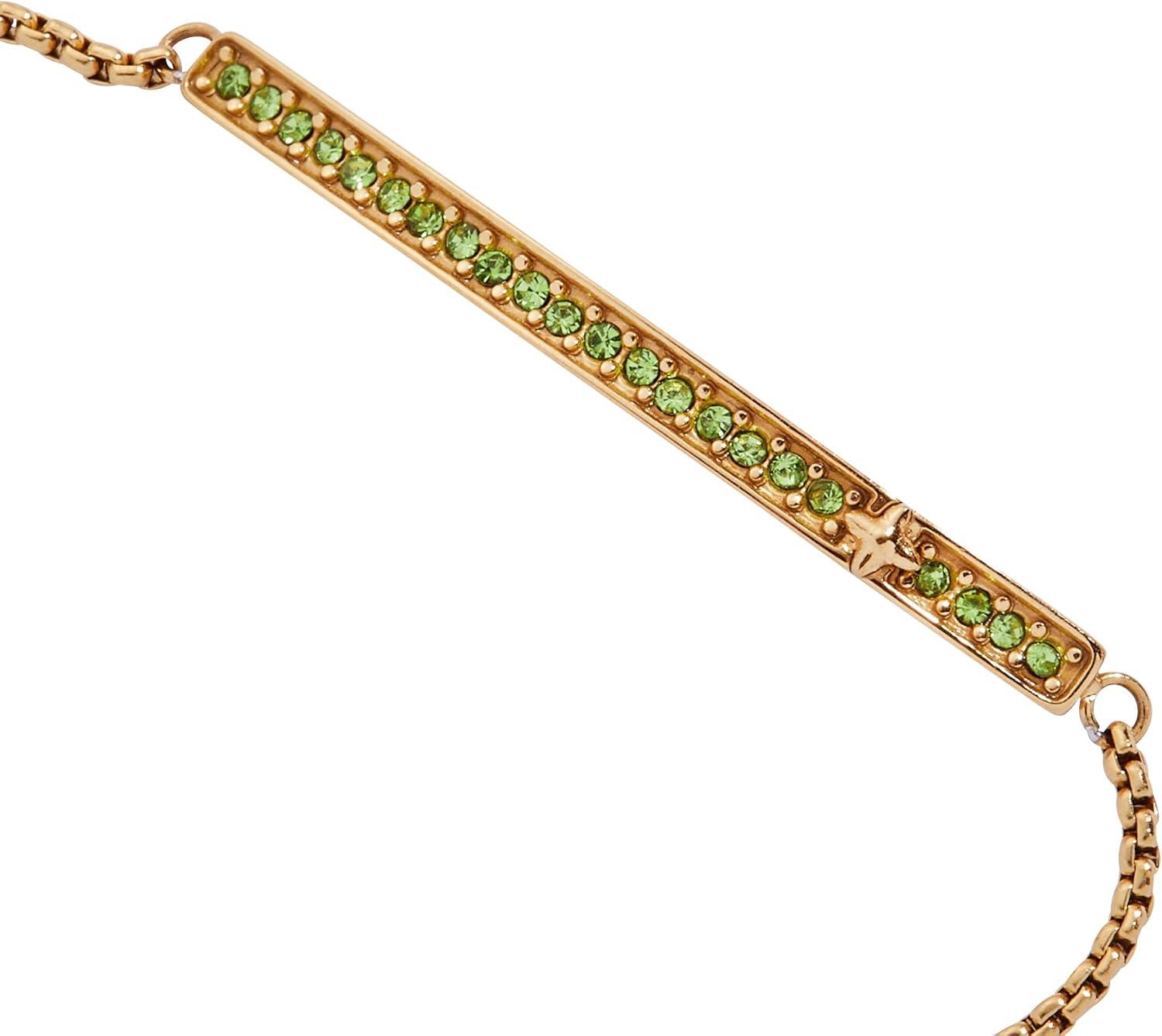 imageAlex and Ani Pave Bolo Birthstone Bracelet Stainless Steel GoldSilver Perfect for Stacking Adjustable Birthstone Bracelet for Women Ideal Gift JewelryAugust