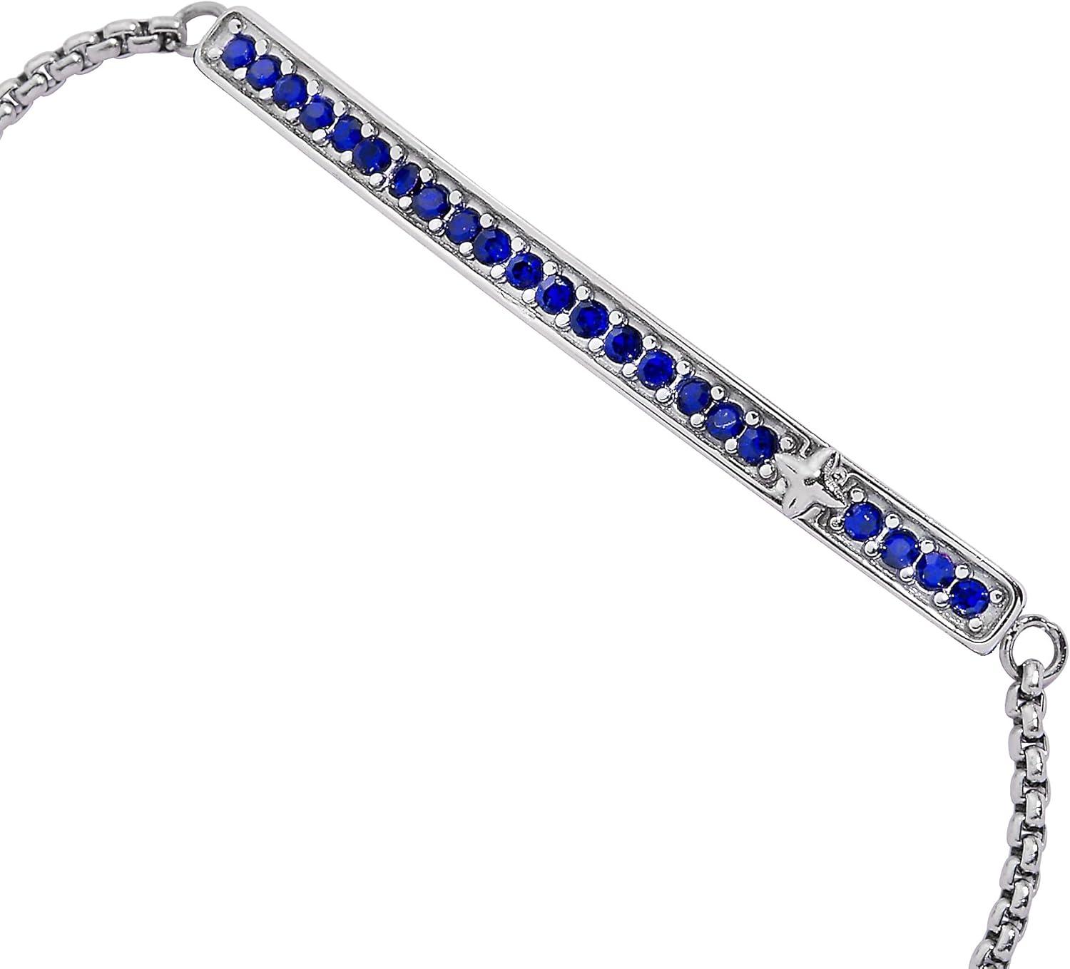 imageAlex and Ani Pave Bolo Birthstone Bracelet Stainless Steel GoldSilver Perfect for Stacking Adjustable Birthstone Bracelet for Women Ideal Gift JewelrySeptember