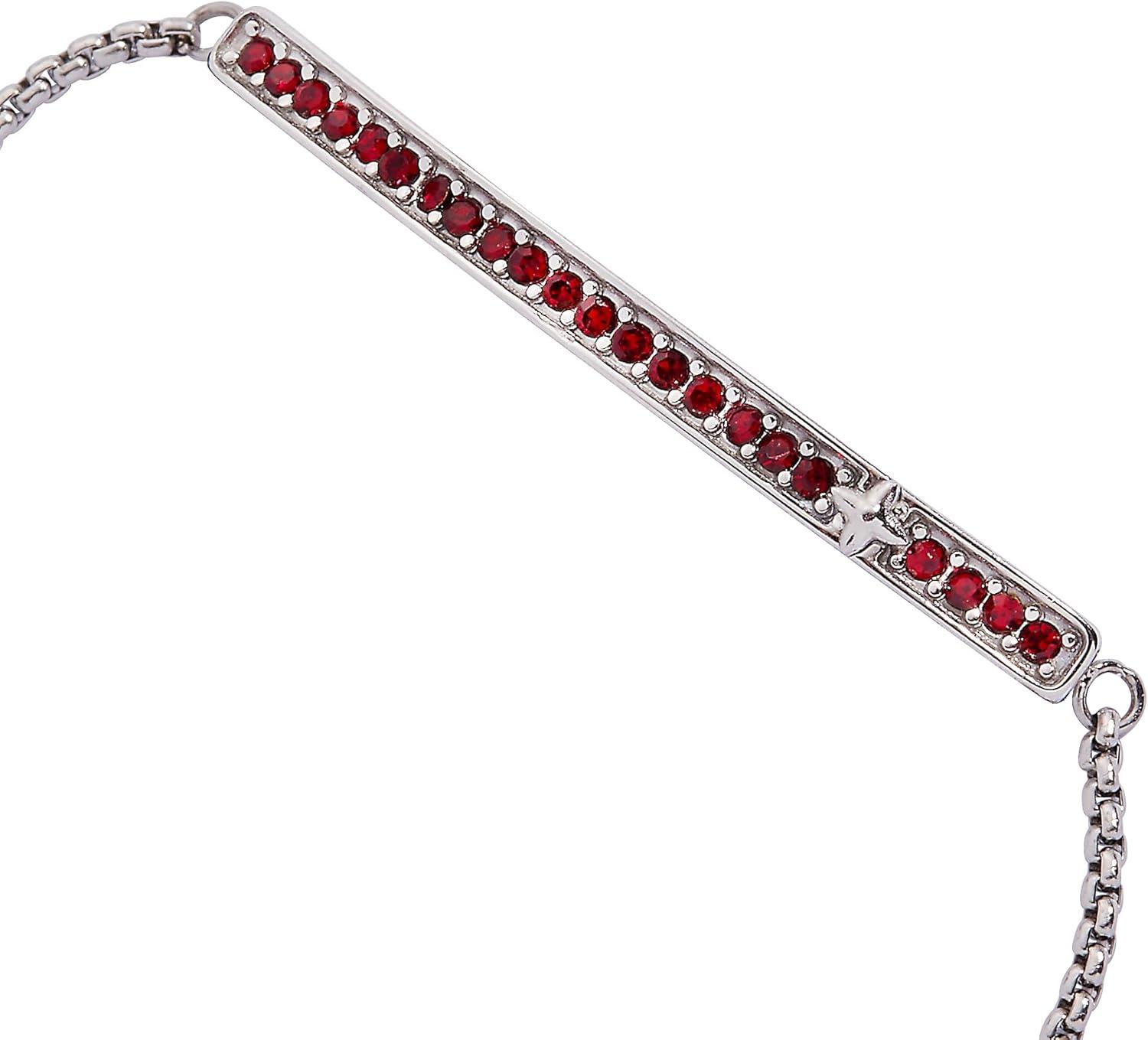 imageAlex and Ani Pave Bolo Birthstone Bracelet Stainless Steel GoldSilver Perfect for Stacking Adjustable Birthstone Bracelet for Women Ideal Gift JewelryJanuary