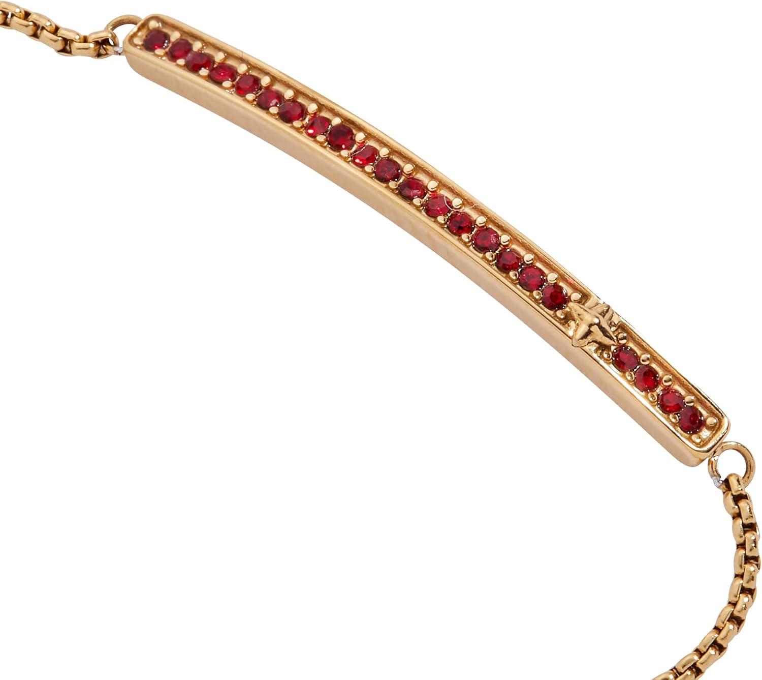 imageAlex and Ani Pave Bolo Birthstone Bracelet Stainless Steel GoldSilver Perfect for Stacking Adjustable Birthstone Bracelet for Women Ideal Gift JewelryJanuary