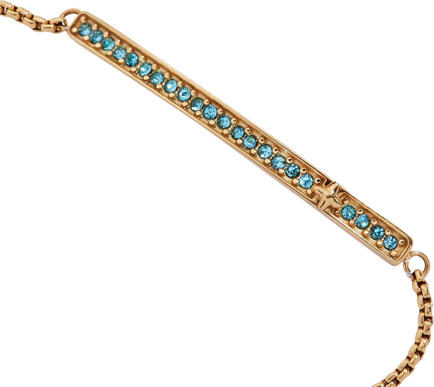 imageAlex and Ani Pave Bolo Birthstone Bracelet Stainless Steel GoldSilver Perfect for Stacking Adjustable Birthstone Bracelet for Women Ideal Gift JewelryMarch