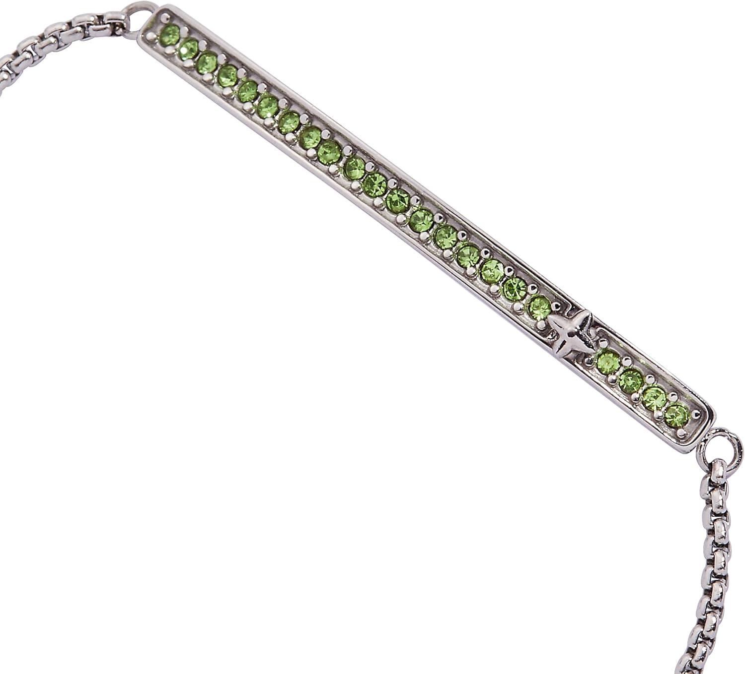 imageAlex and Ani Pave Bolo Birthstone Bracelet Stainless Steel GoldSilver Perfect for Stacking Adjustable Birthstone Bracelet for Women Ideal Gift JewelryAugust