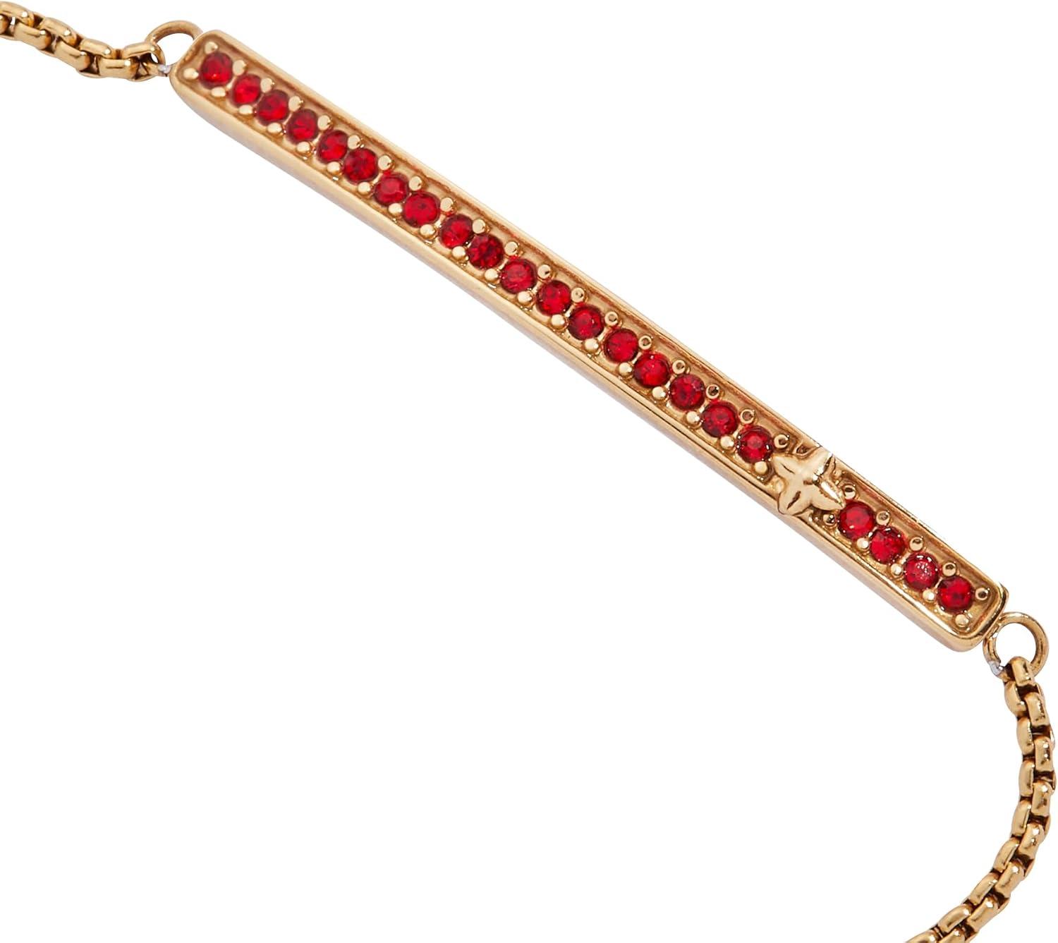 imageAlex and Ani Pave Bolo Birthstone Bracelet Stainless Steel GoldSilver Perfect for Stacking Adjustable Birthstone Bracelet for Women Ideal Gift JewelryJuly