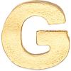 imageAlex and Ani Initial G Gold Slider Charm Create Your Own Initial G Charm 14kt Gold Plated Gold Charm Size 028 inch Width by 029 inch Height