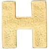 imageAlex and Ani Initial H Gold Slider Charm Create Your Own Initial H Charm 14kt Gold PlatedGold Charm Size 027 inch Width by 029 inch Height