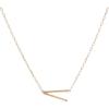 Alex and Ani Precious Elongated Initial Necklace V