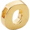 imageAlex and Ani Initial O Gold Slider Charm Create Your Own Initial O Charm 14kt Gold Plated Gold 029 inch Width by 029 inch Height