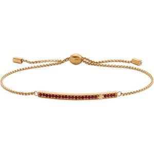 Alex and Ani Pave Bolo Birthstone Bracelet – Stainless Steel Gold/Silver, Perfect for Stacking, Adjustable Birthstone Bracelet for Women, Ideal Gift Jewelry(January)