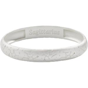 Alex and Ani Sagittarius Zodiac Hinge Bangle(Satin Silver)