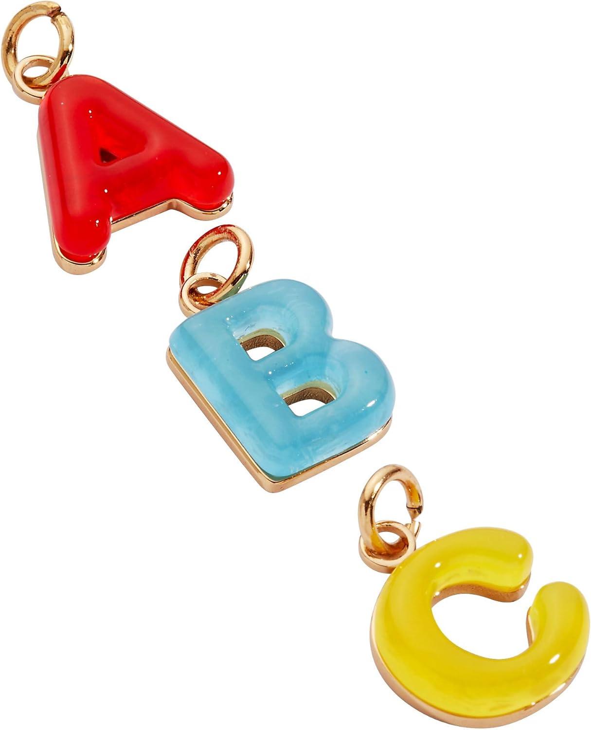 imageAlex and Ani School Charm Collection Playful Enamel amp Resin Charms for Bracelets and Necklaces NickelFree Ideal Gift for Students and TeachersABC Charm Trio Set of 3