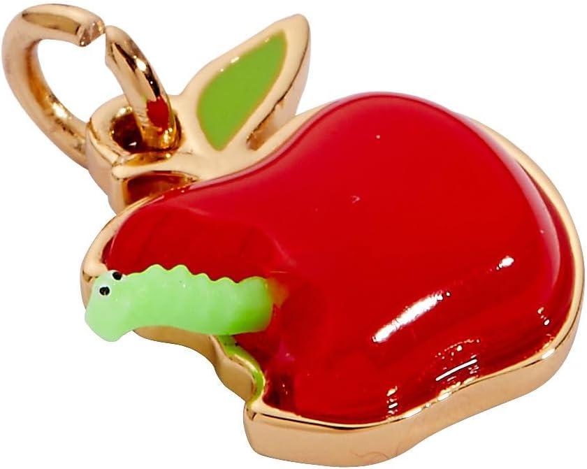 imageAlex and Ani School Charm Collection Playful Enamel amp Resin Charms for Bracelets and Necklaces NickelFree Ideal Gift for Students and TeachersApple Charm