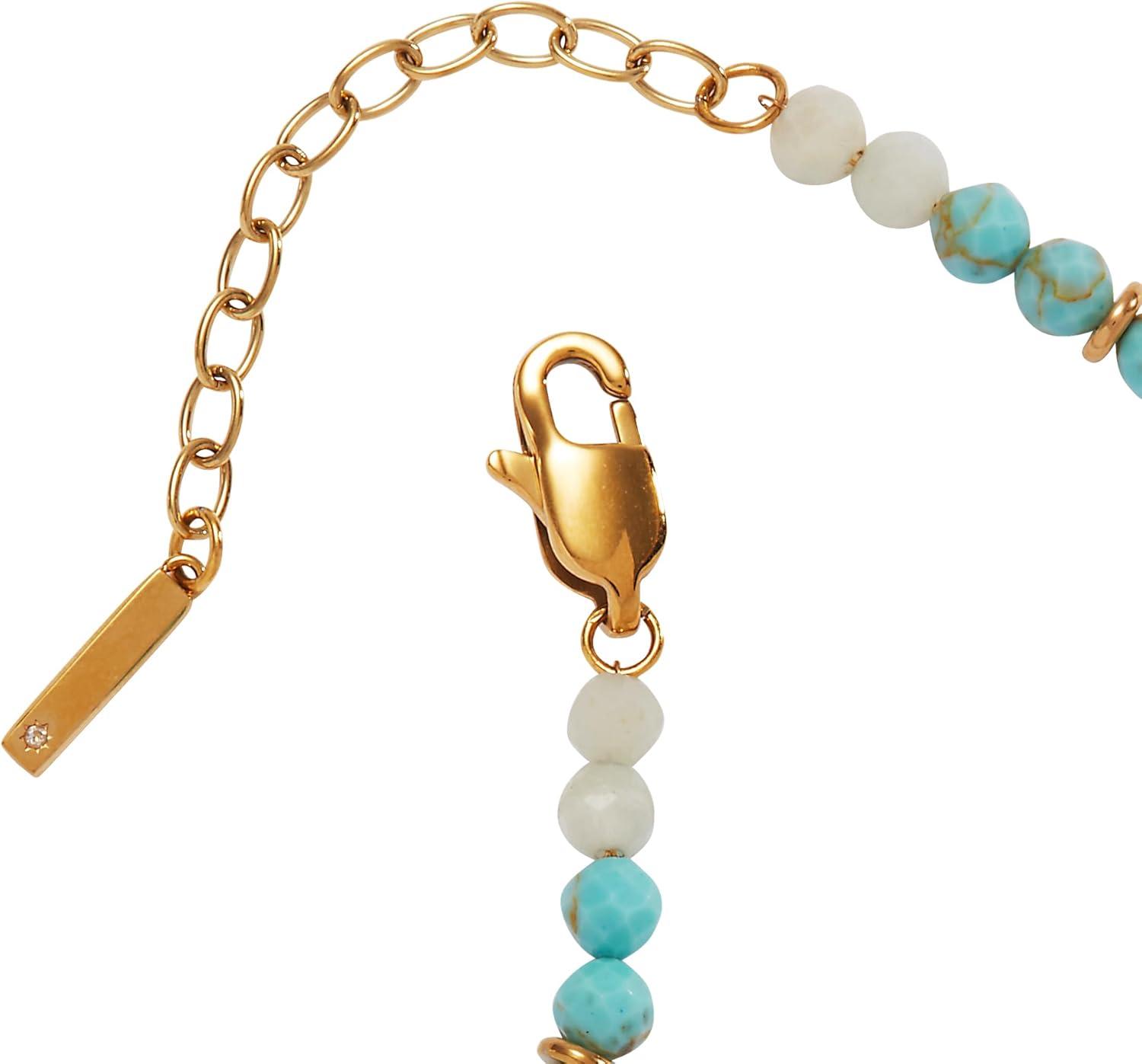 imageAlex and Ani Turquoise Ombre SemiPrecious Beaded AnkletTurquoise Ombre SemiPrecious Beaded Anklet